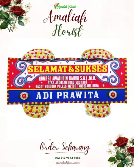 Papan Bunga Ucapan Selamat Gedung Wedding Ciawi