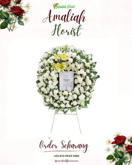 Krans Bunga Duka Gedung Wedding Ciawi